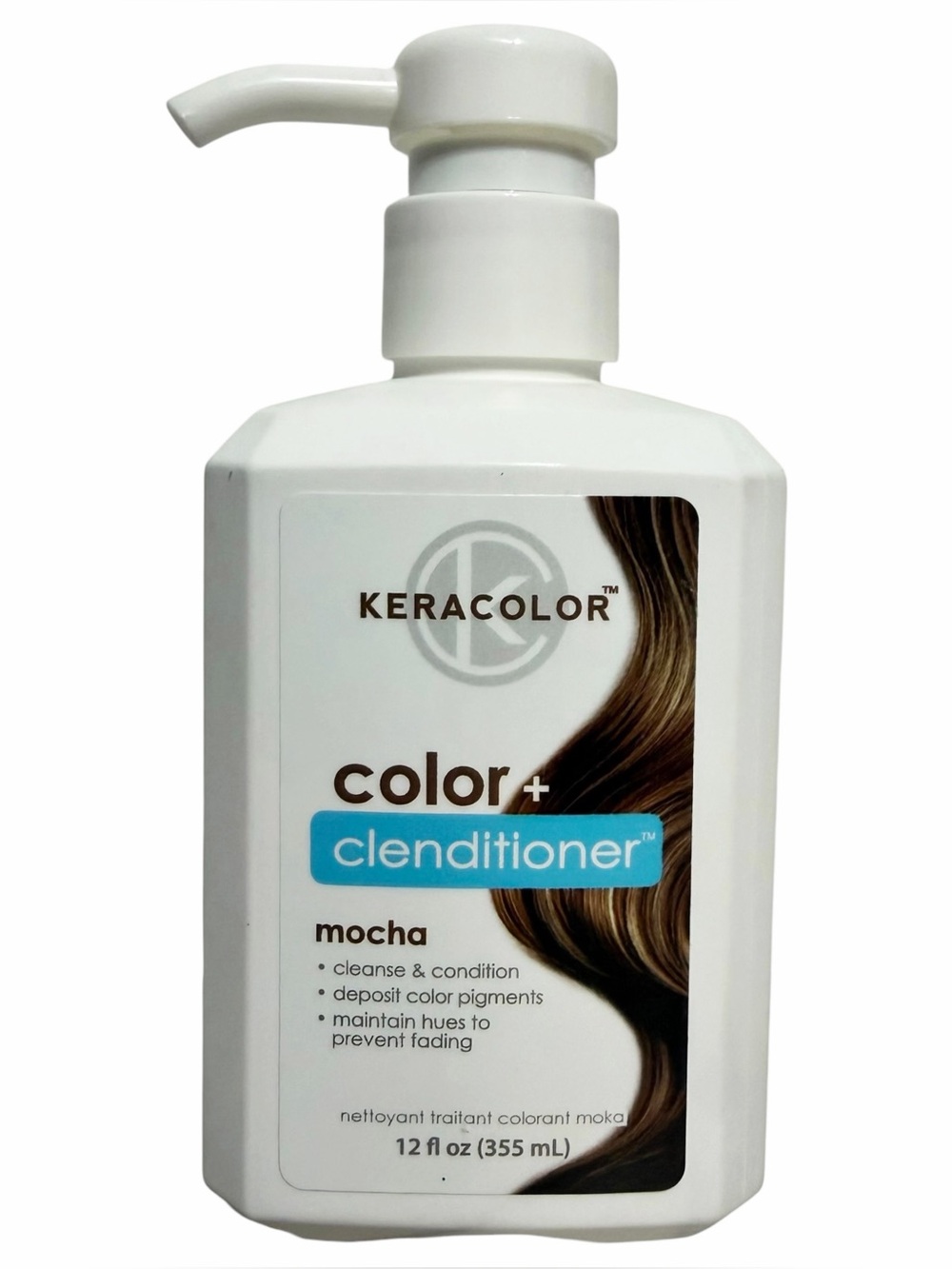 KERACOLOR Color + Clenditioner Semi-Permanent Hair Dye MOCHA 12 fl oz ~ New